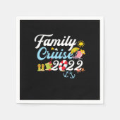 Family Cruise 2022 Matching Family Vacation Party Serviette (Vorderseite)