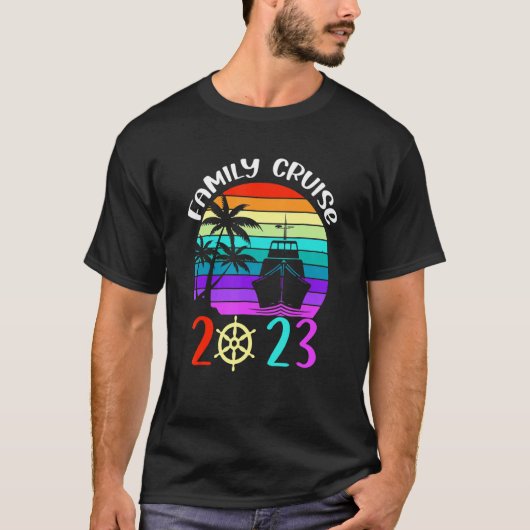 Family Cruise 2023 Cruise Family Matching Group Sq T-Shirt (Vorderseite)