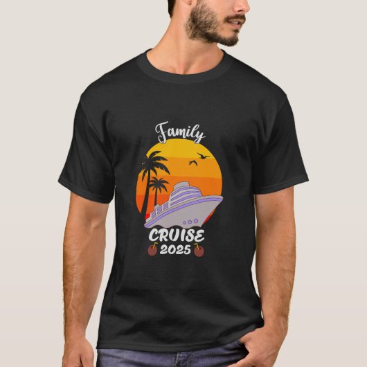 Family Cruise 2025 Matching Cruise Trip T-Shirt (Vorderseite)