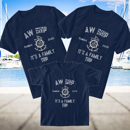 Family Cruise 2025 - nautische Matching Group T-Shirt