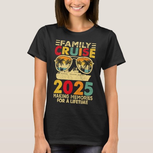 Family Cruise 2025 T-Shirt Matching Summer Vaca (Vorderseite)