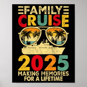 Family Cruise 2025 T-Shirt Matching Summer Vaca Poster
