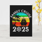 Family Cruise 2025 Vacation Trip Cruising Family M Karte (Gelbe Blume)