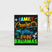 Family Cruise 2026 Bahamas Cruising Together Squad Karte (Gelbe Blume)