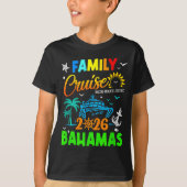 Family Cruise 2026 Bahamas Cruising Together Squad T-Shirt (Vorderseite)