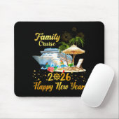 Family Cruise 2026 Happy New Year Mousepad (Mit Mouse)