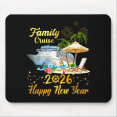 Family Cruise 2026 Happy New Year  Mousepad (Vorne)