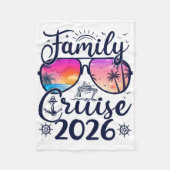 Family Cruise 2026 Summer Vacation Matching Family Fleecedecke (Vorderseite)