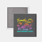 Family Cruise 2026 Summer Vacation Matching Family Magnet (Vorderseite/Rückseite)