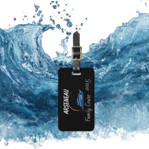 FAMILY CRUISE Black Personalize Gepäckanhänger