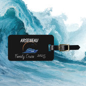 FAMILY CRUISE Black Personalize Gepäckanhänger