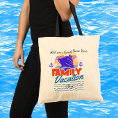 Family CRUISE Blue/Orange Sunset PERSONALIZE Tragetasche