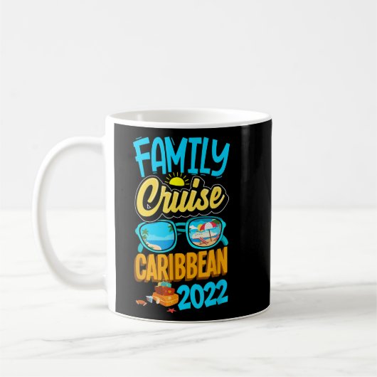 Family Cruise Caribbean 2022 Segeln Cruising Summ Kaffeetasse (Links)