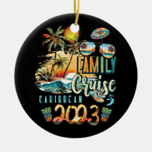 Family Cruise Caribbean 2023 Summer Vacation Beach Keramik Ornament