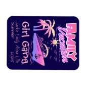 Family Cruise Girl Gang personalisieren Magnet (Horizontal)