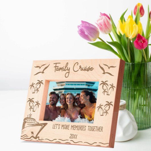 Family Cruise Lassen Sie uns gemeinsam Erinnerunge Geätzte Rahmen