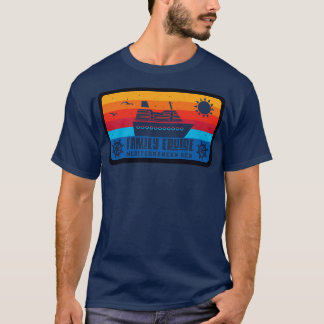 Family Cruise Mittelmeer Vintag Retro Styl T-Shirt