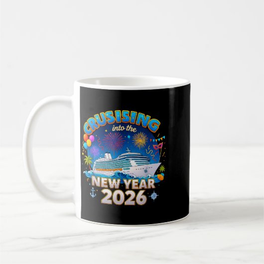 Family Cruise New Year 2026 Vacation Kaffeetasse (Links)