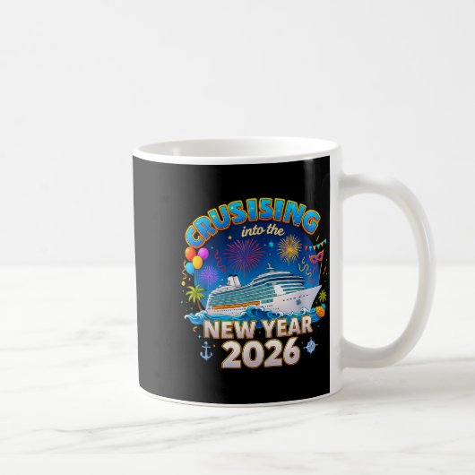 Family Cruise New Year 2026 Vacation  Kaffeetasse (Rechts)