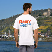 Family Cruise Orange/Black PERSONALIZE T - Shirt