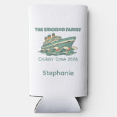 Family Cruise Retro Vacation Selters Dosenkühler (Rückseite)