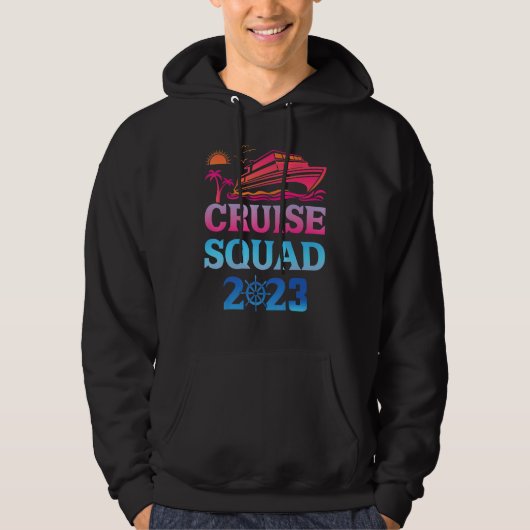 Family Cruise Squad 2023 Family Matching Group Squ Hoodie (Vorderseite)