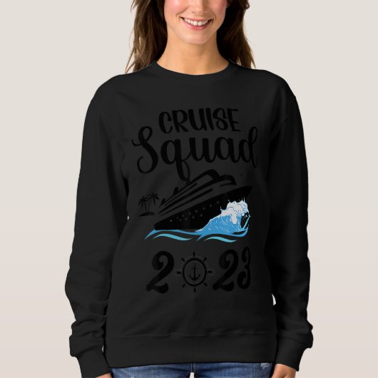 Family Cruise Squad 2023 Family Matching Group Squ Sweatshirt (Vorderseite)