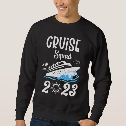 Family Cruise Squad 2023 Family Matching Group Squ Sweatshirt (Vorderseite)