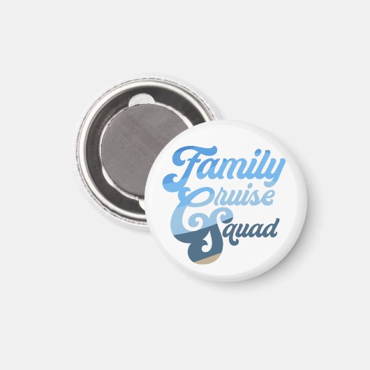 Family Cruise Squad Magnet (Vorderseite/Rückseite)