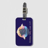 Family Cruise Sunset Personalize Gepäckanhänger (Vorderseite Vertikal)