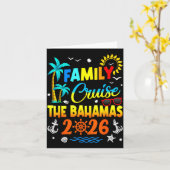 Family Cruise The Bahamas 2026 Summer Matching Vac Karte (Gelbe Blume)
