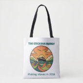 Family Cruise Tote Bag - Ocean Sunset Theme Tasche (Vorderseite)