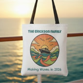 Family Cruise Tote Bag - Ocean Sunset Theme Tasche