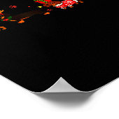 Family Dachshund Santa Sleigh Reindeer Snow Christ Poster (Ecke)