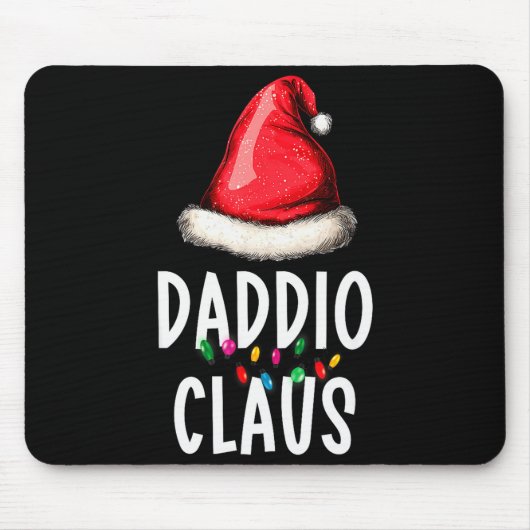 Family Daddio Claus Christmas Santa's Pajama Match Mousepad (Vorne)
