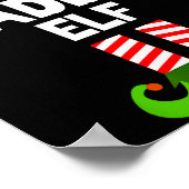 Family Daddio Elf Christmas Matching Pajama Funny  Poster (Ecke)