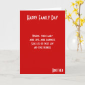 FAMILY DAY Bruder Karte (Gelbe Blume)