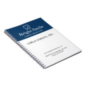 Family Dentistry Dentist Navy Blue White Notizblock (Rechte Seite)