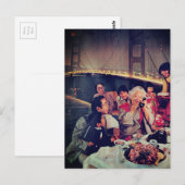 Family Dining at the Bridge Postkarte (Vorne/Hinten)