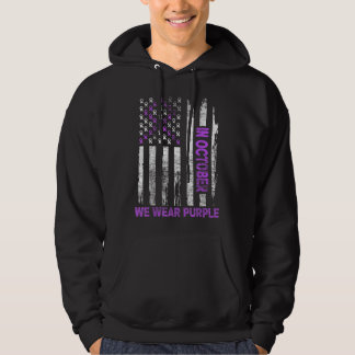 Family Domestic Violence Awareness Purple Ribbon Hoodie