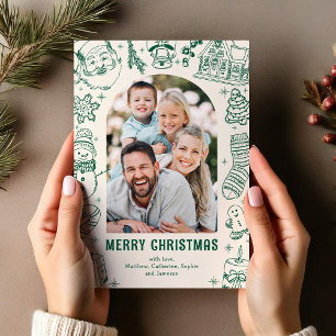 Family Doodle Foto Weihnachten