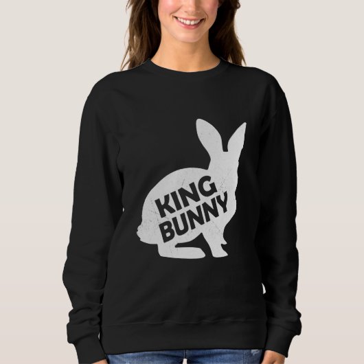 Family Easter King Bunny Matching Couple Group Sweatshirt (Vorderseite)