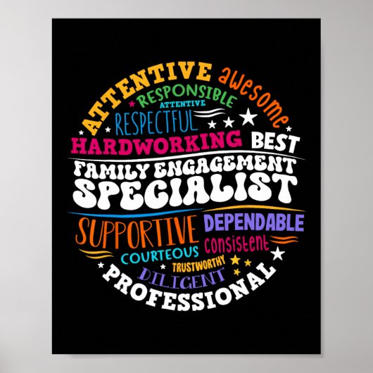 Family Engagement Specialist Appreciation Back To Poster (Vorne)