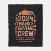 Family Erntedank 2024 Crew Türkei Matching Fleecedecke (Vorderseite)