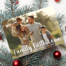 Family Faith Liebe Frohe Weihnachten Grosses Foto