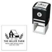 Family Farm Rustic Chicken Coop Egg Pappe Permastempel (Beispiel)