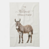 Family Farm Rustic Donkey Country Farm Geschirrtuch (Vertikal)