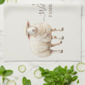 Family Farm Rustic Sheep  Geschirrtuch (Gefaltet)