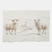 Family Farm Rustic Sheep Geschirrtuch (Horizontal)