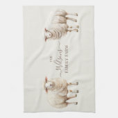 Family Farm Rustic Sheep  Geschirrtuch (Vertikal)